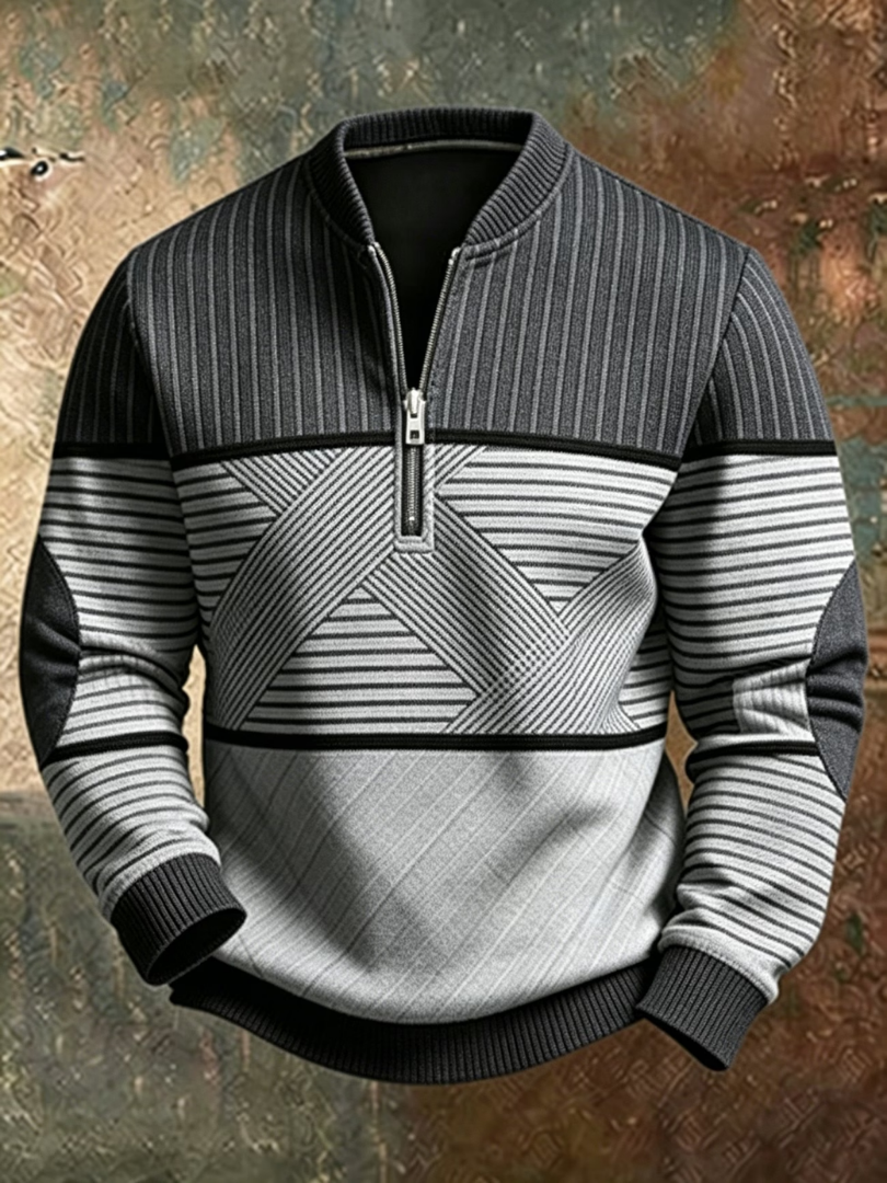 HUGO LAURENT™ | Stylish Men's Half-Zip Sweater