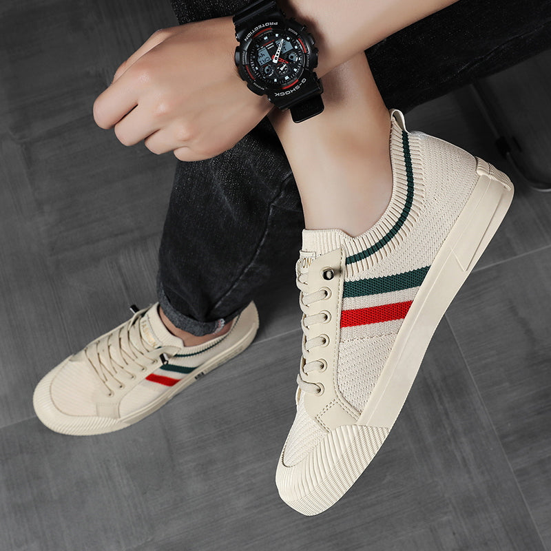 HUGO LAURENT™ | Retro Knit Canvas Trainers