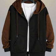 HUGO LAURENT™ | Colour-Block Zip-Up Hoodie