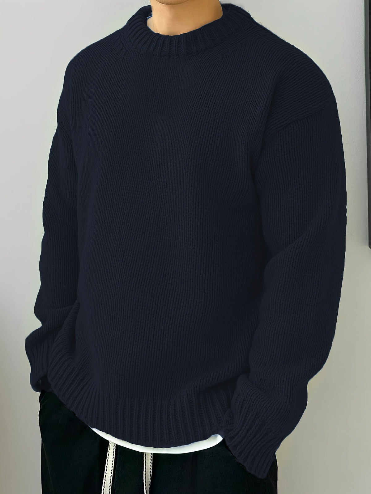 HUGO LAURENT™ | MEN'S CREW-NECK KNIT SWEATER