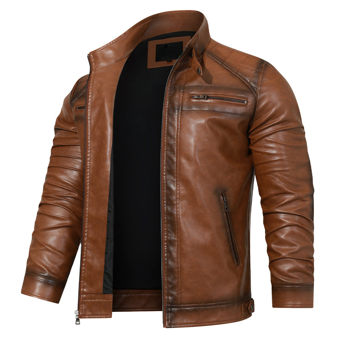 HUGO LAURENT™ | CRUISER LEATHER JACKET