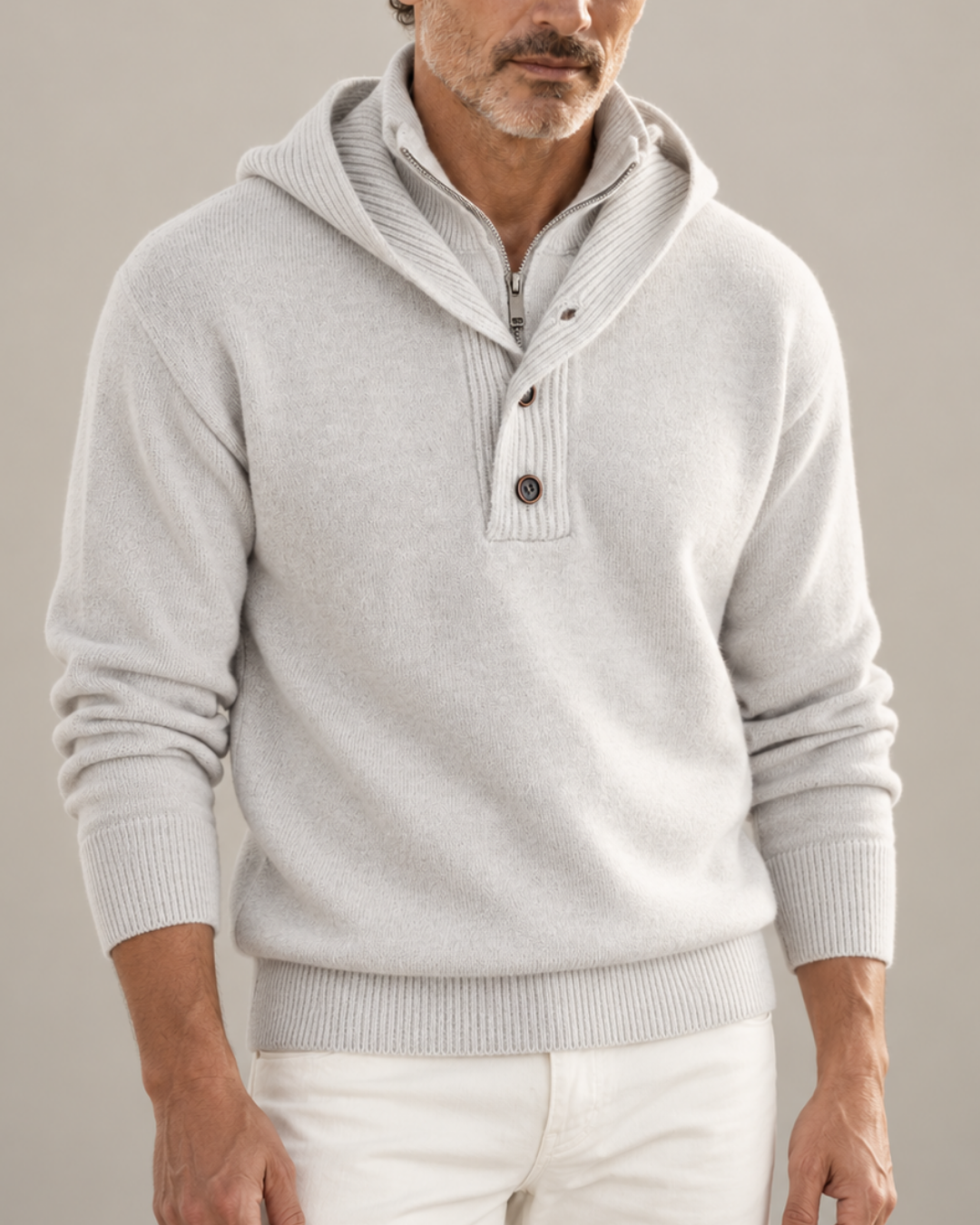 HUGO LAURENT™ | Philip Hooded Turtleneck Sweater