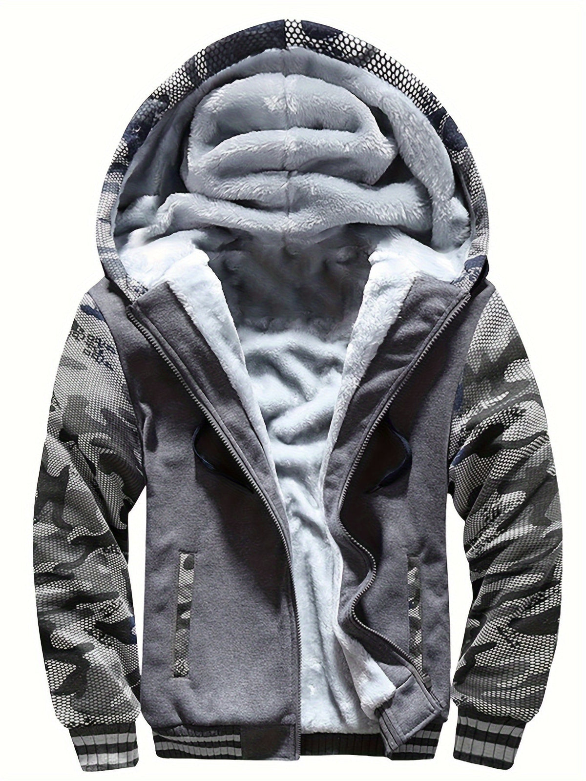 HUGO LAURENT™ | Men's Pattern Hooded Zip-Up Sweatshirt