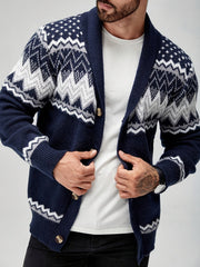 HUGO LAURENT™ | MEN'S GEOMETRIC KNIT JACKET