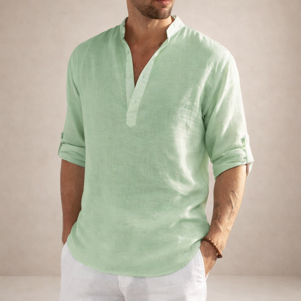 HUGO LAURENT™ | Stand Collar Shirt