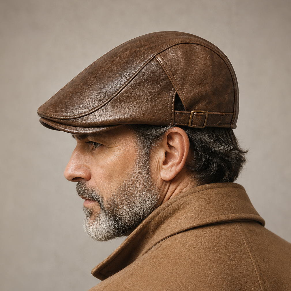 HUGO LAURENT™ | Hawthorne Leather Driving Cap