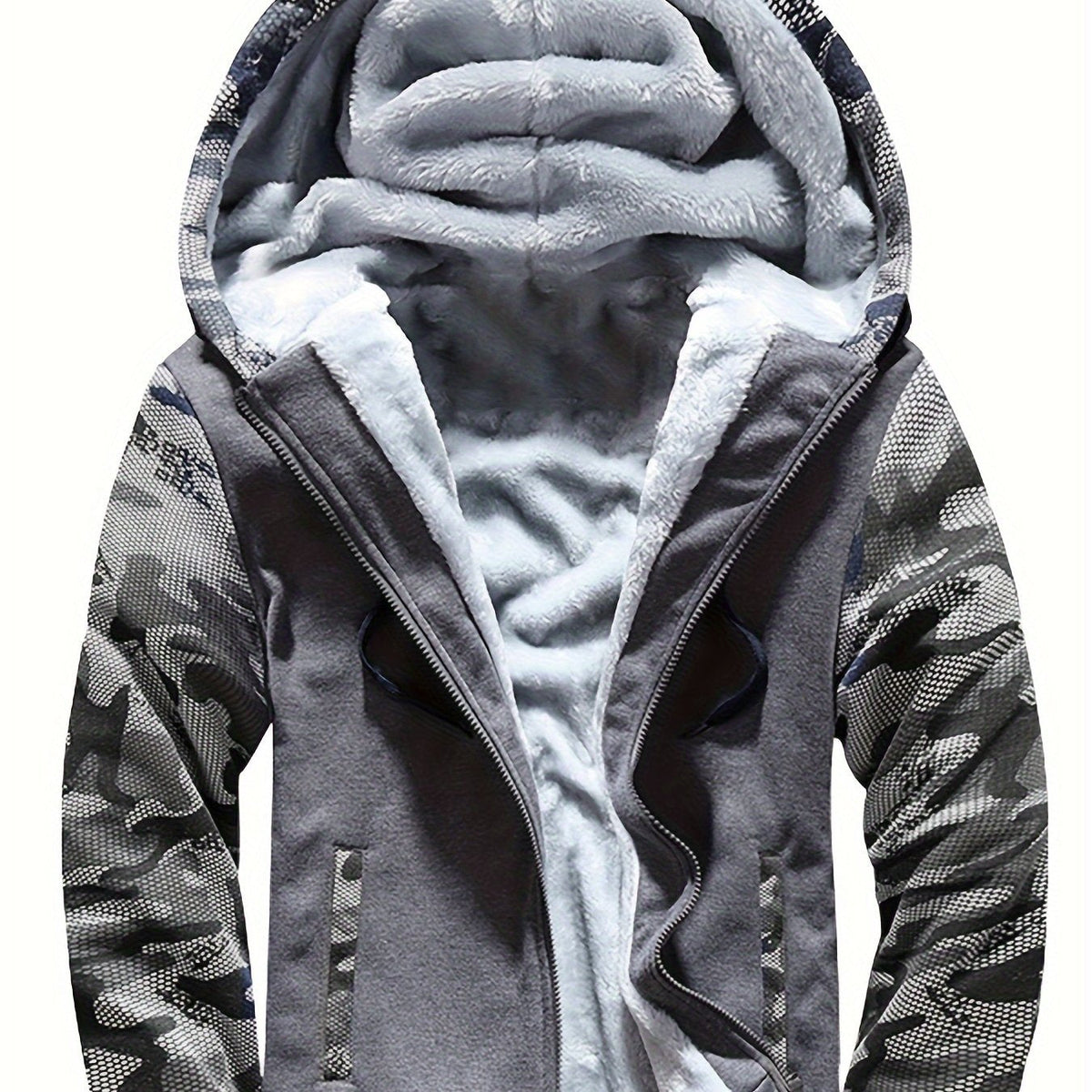 HUGO LAURENT™ | Men's Pattern Hooded Zip-Up Sweatshirt