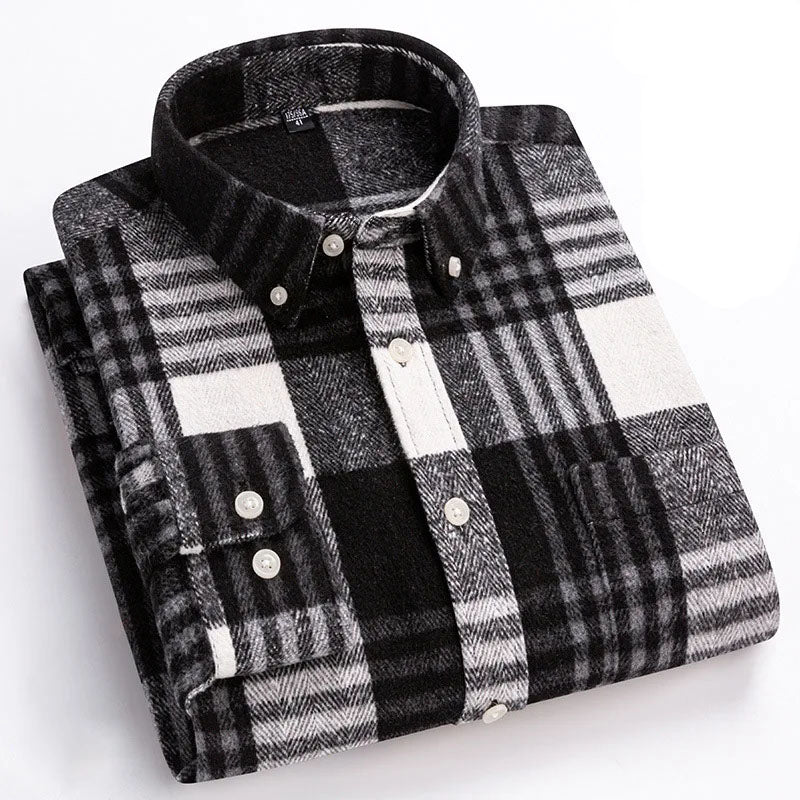 HUGO LAURENT™ | Rockwell Brushed Cotton Flannel Shirt