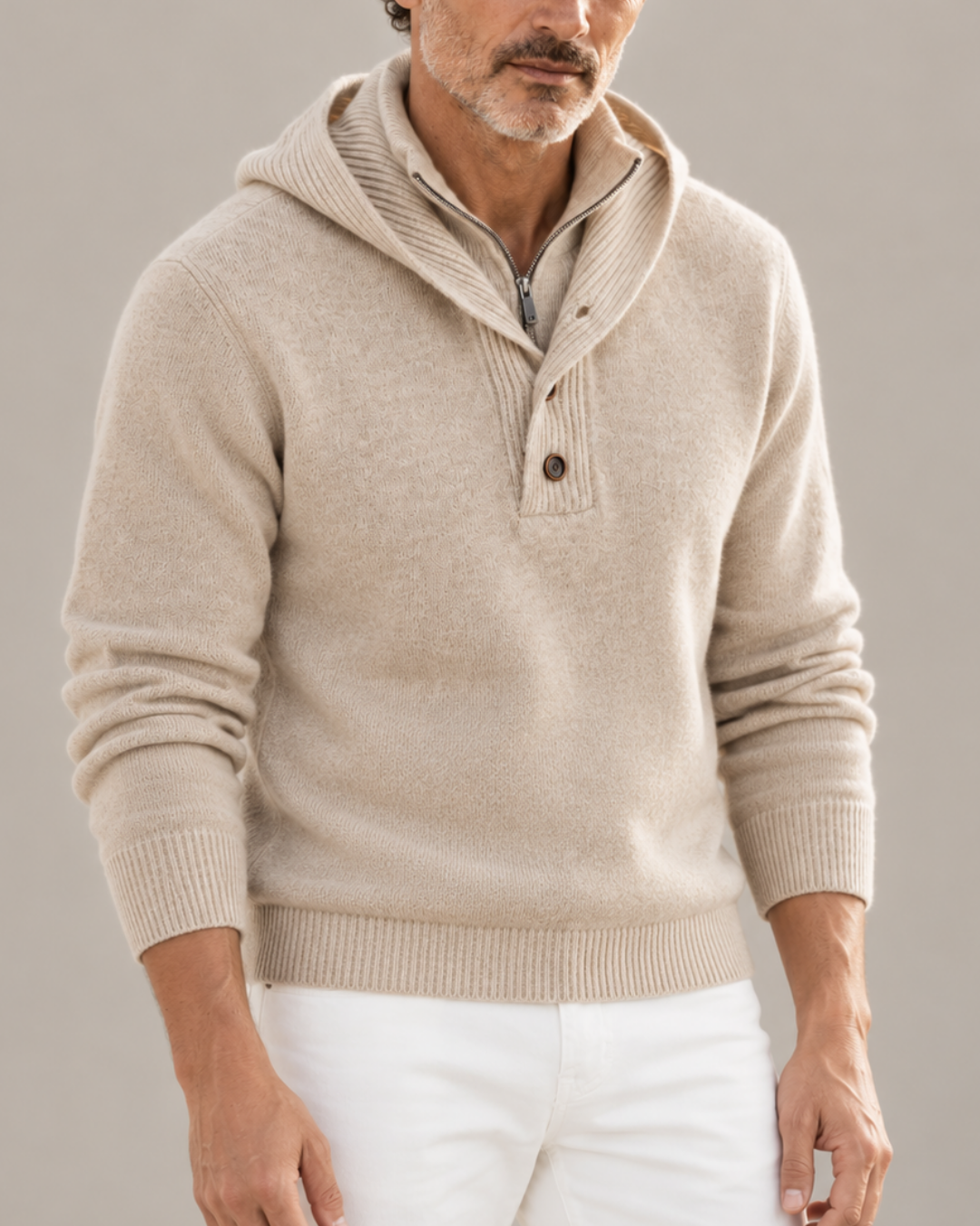 HUGO LAURENT™ | Philip Hooded Turtleneck Sweater