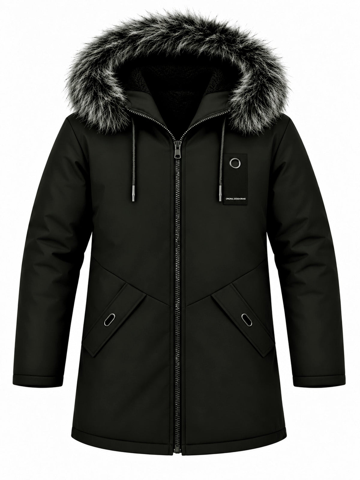 HUGO LAURENT™ | Men's Windproof Hooded Thermal Mid-Length Parka Jacket