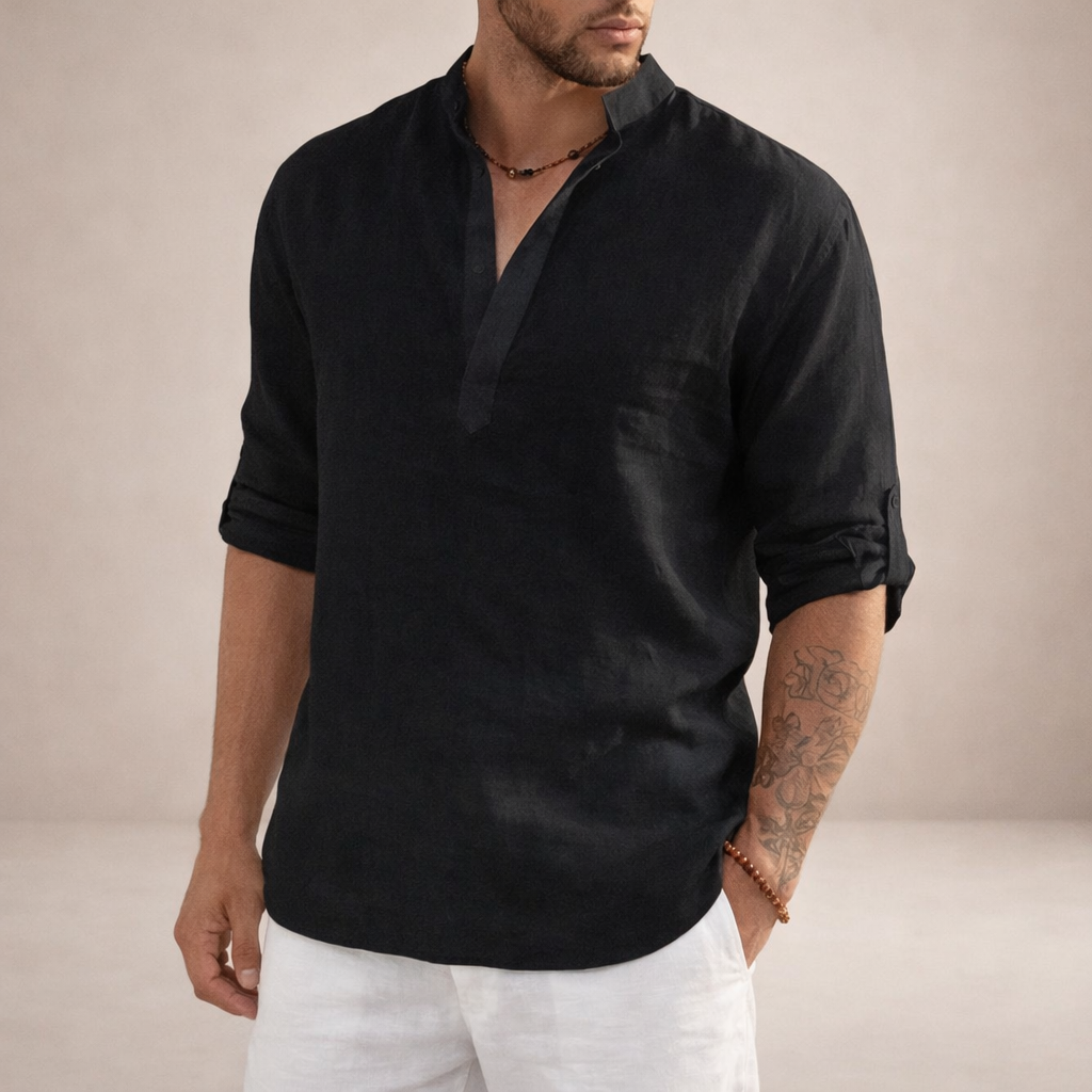HUGO LAURENT™ | Stand Collar Shirt