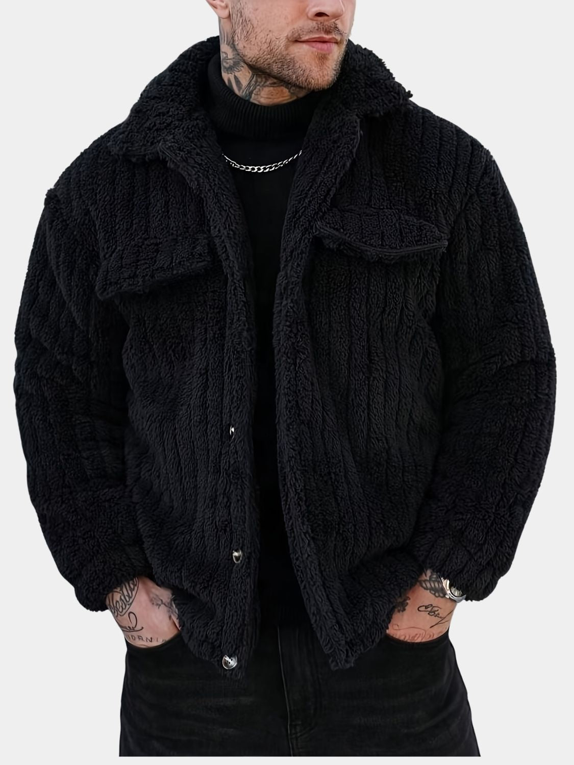 HUGO LAURENT™ | Men’s Striped Knit Jacket