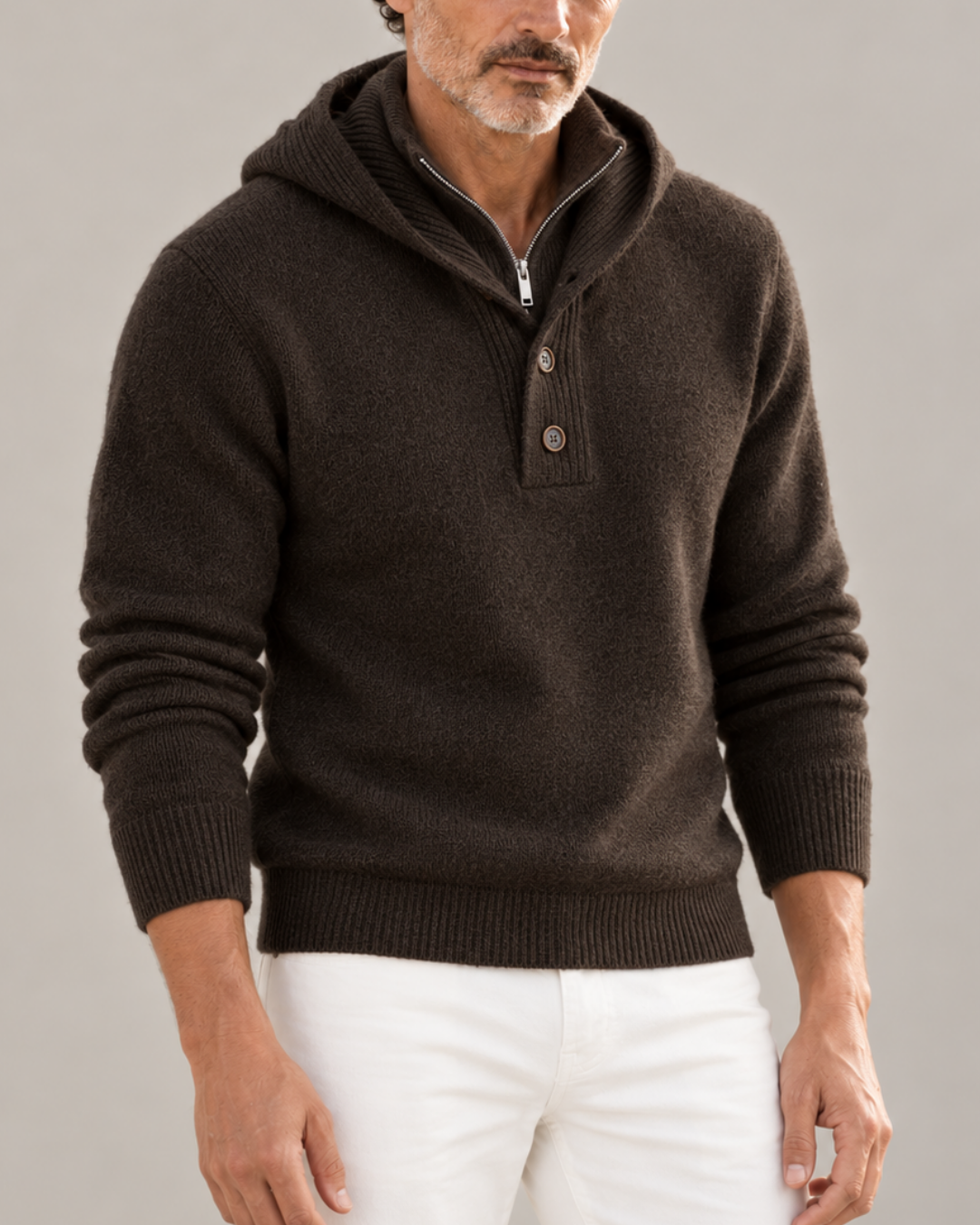 HUGO LAURENT™ | Philip Hooded Turtleneck Sweater