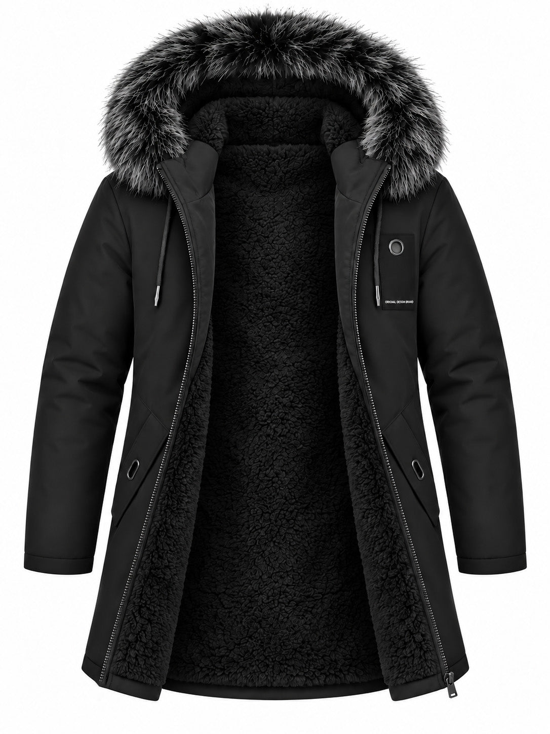 HUGO LAURENT™ | Men's Windproof Hooded Thermal Mid-Length Parka Jacket