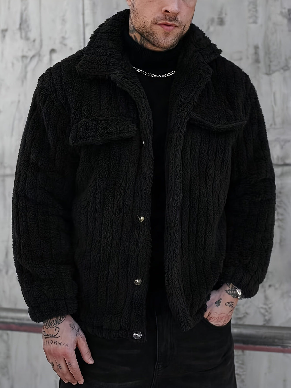 HUGO LAURENT™ | Men’s Striped Knit Jacket