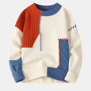 HUGO LAURENT | MEN'S PATCHWORK SWEATER