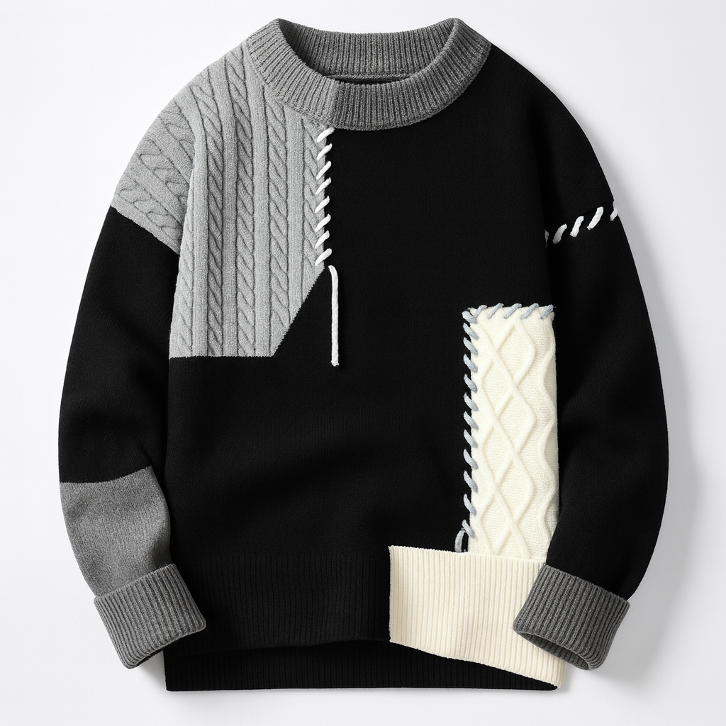 HUGO LAURENT | MEN'S PATCHWORK SWEATER