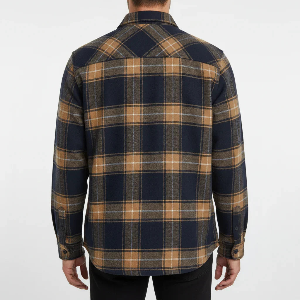 HUGO LAURENT™ | Rockwell Brushed Cotton Flannel Shirt