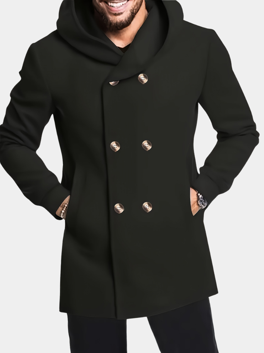 HUGO LAURENT™ | MEN'S HOODED MIDI COAT