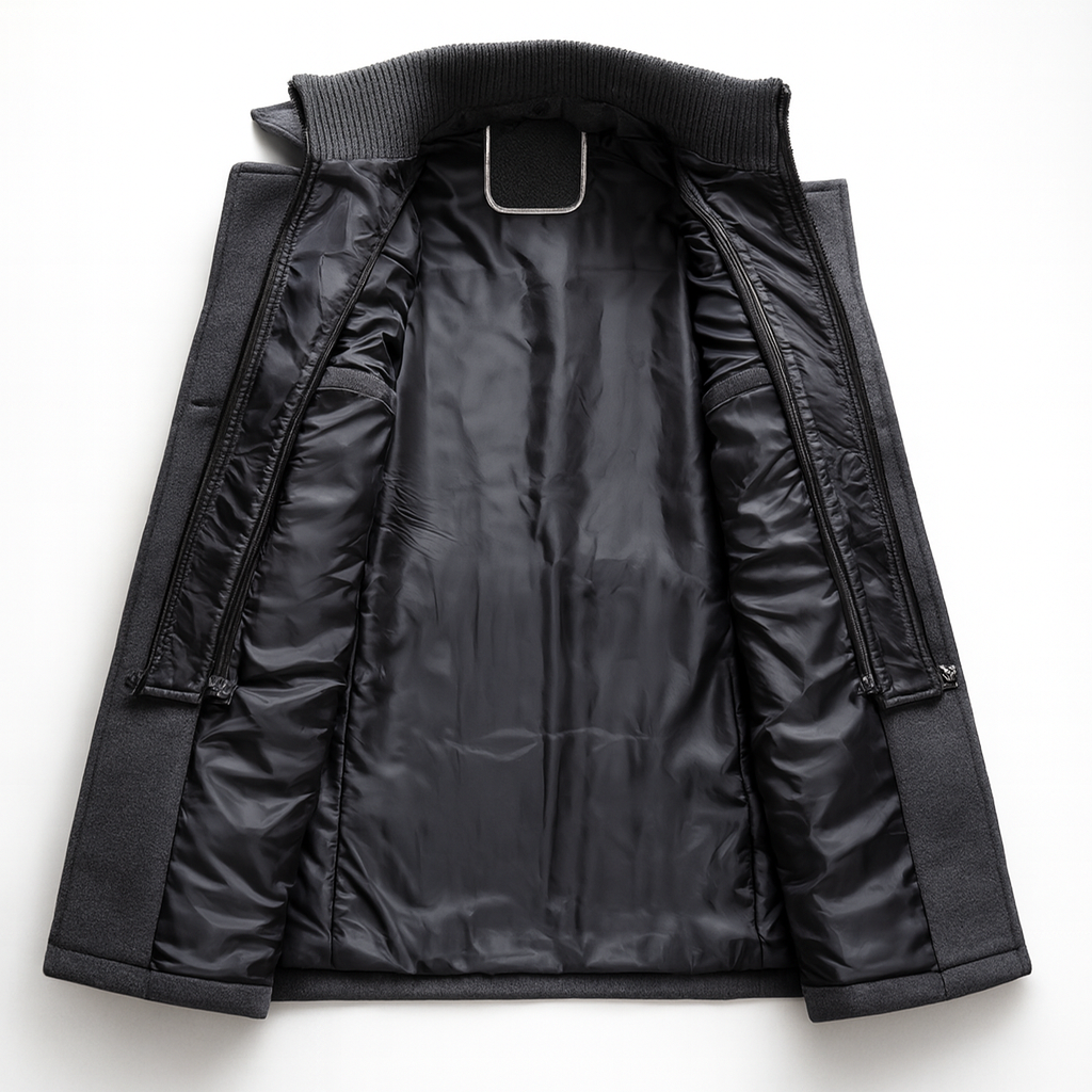 HUGO LAURENT | LONG WINTER COAT FOR MEN