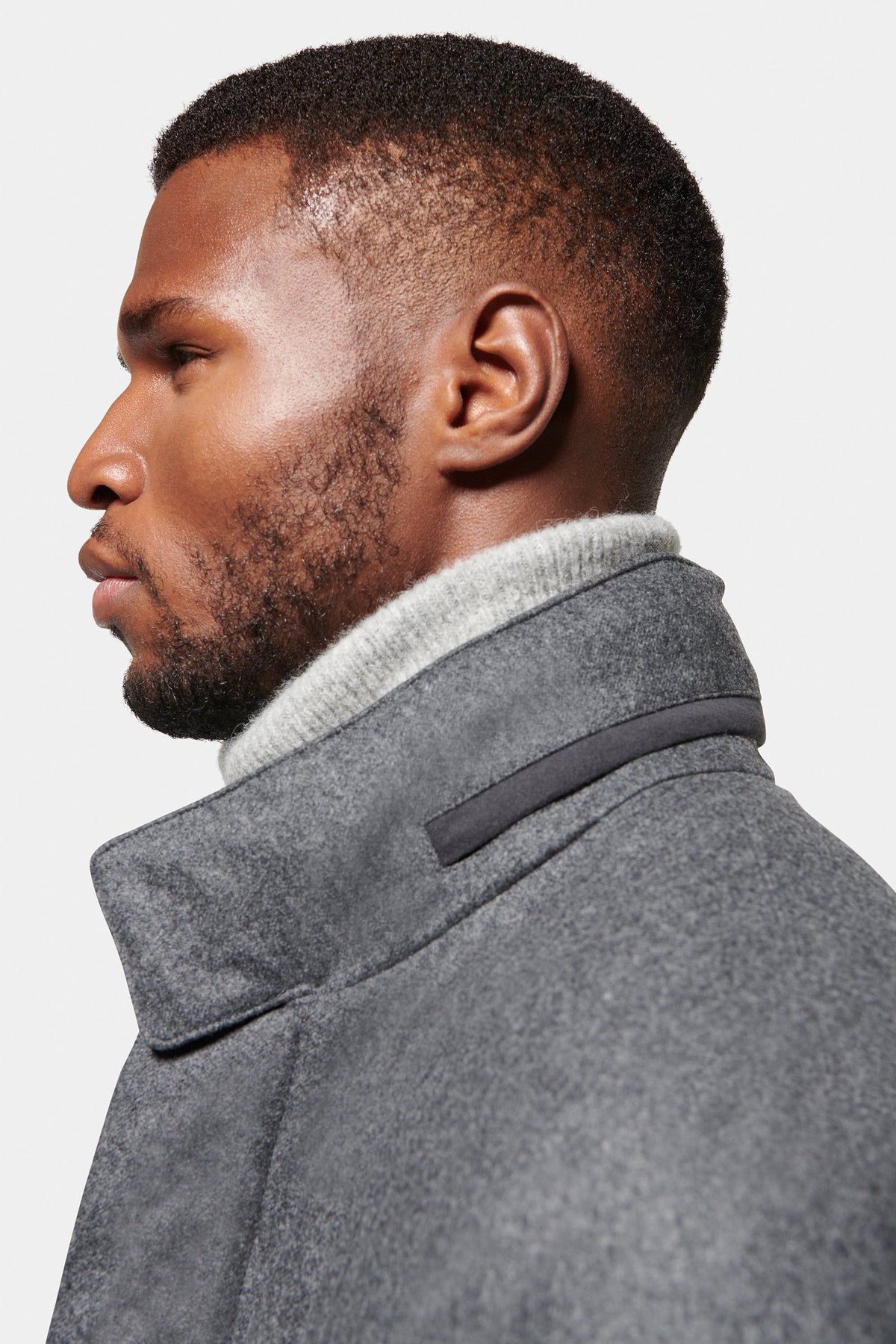 HUGO LAURENT™ | Slim Hooded Stretch Car Coat, Charcoal