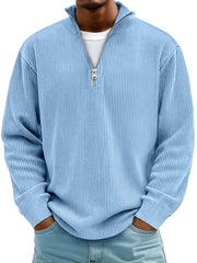 HUGO LAURENT™ | CLASSIC KNIT SWEATER HALF-ZIP