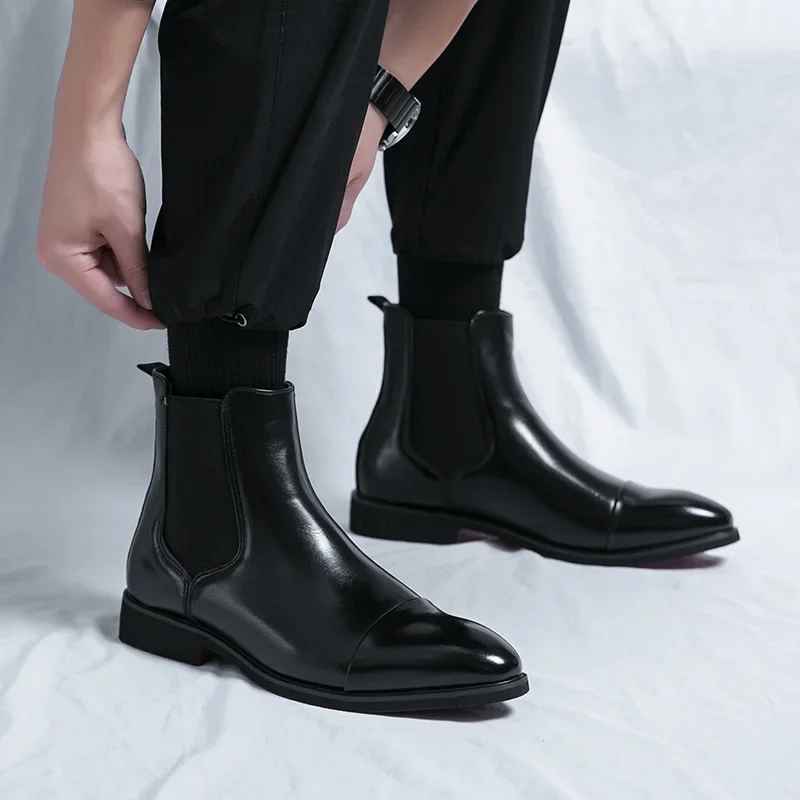 HUGO LAURENT™ | Calvino Leather Chelsea Boots