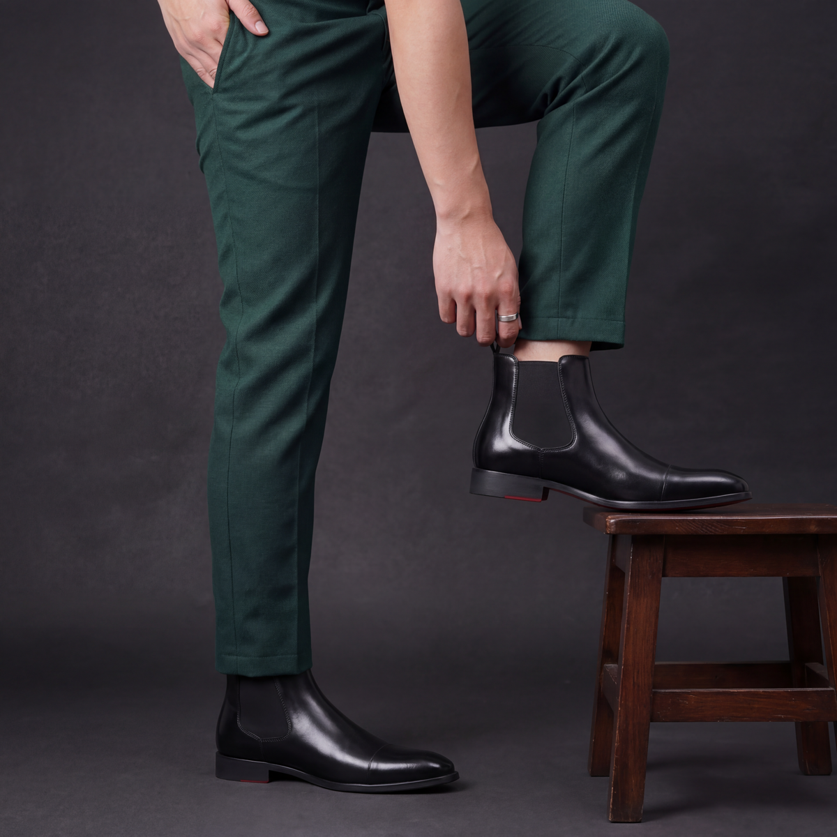 HUGO LAURENT™ | Calvino Leather Chelsea Boots