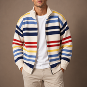 HUGO LAURENT™ | Emmett Striped Zip Cardigan