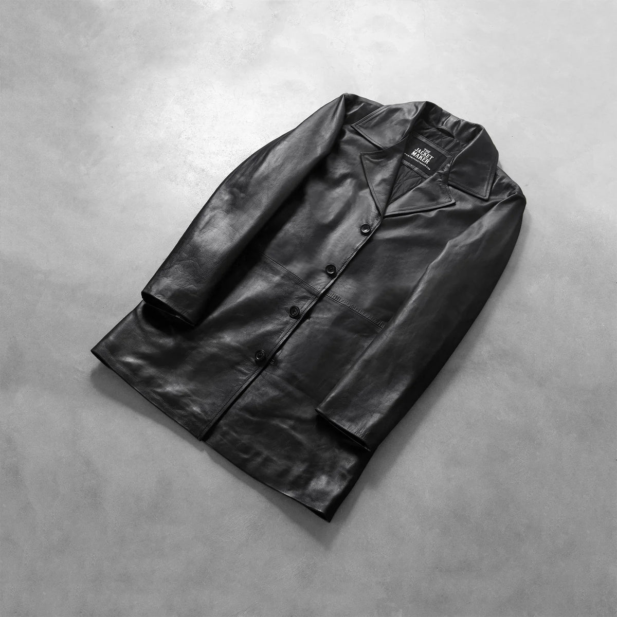 HUGO LAURENT™ | Classmith Black Leather Coat