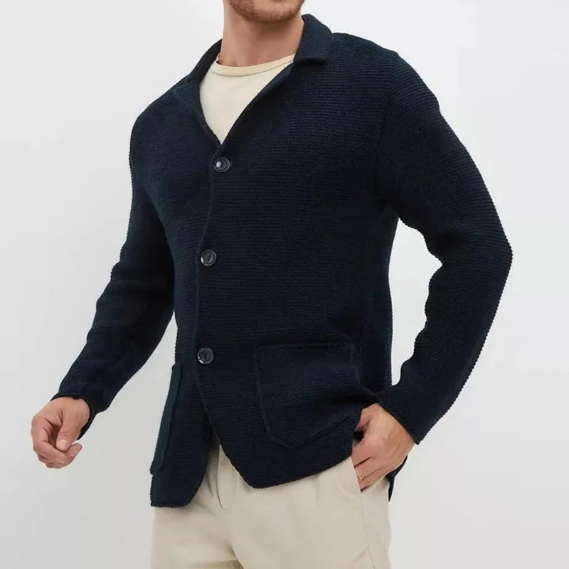 HUGO LAURENT™ | Men's Shawl Collar Button Cardigan