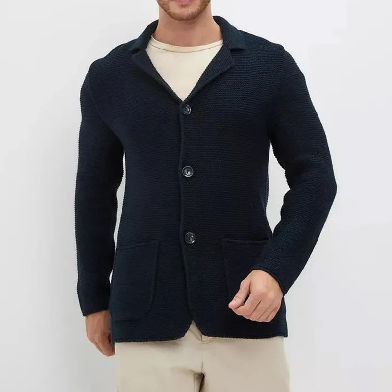 HUGO LAURENT™ | Men's Shawl Collar Button Cardigan