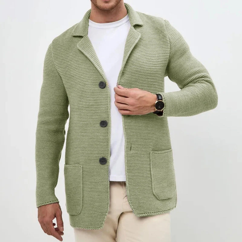HUGO LAURENT™ | Men's Shawl Collar Button Cardigan