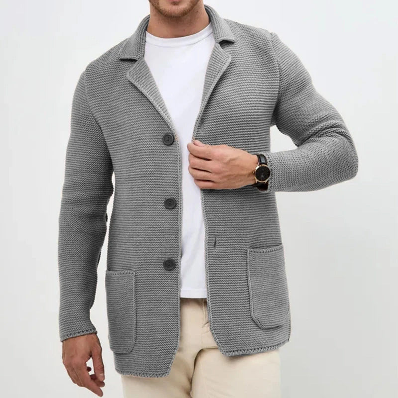 HUGO LAURENT™ | Men's Shawl Collar Button Cardigan