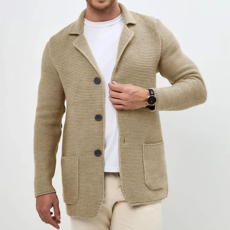 HUGO LAURENT™ | Men's Shawl Collar Button Cardigan