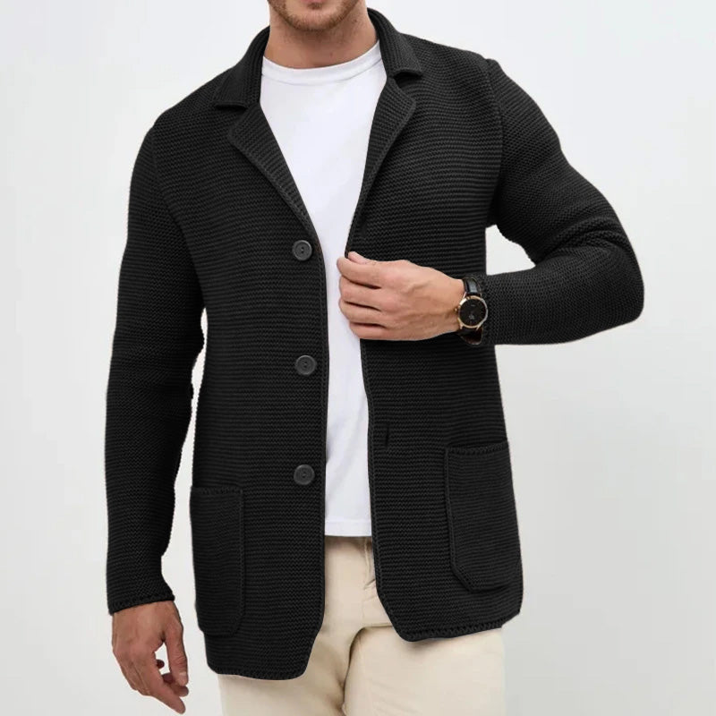HUGO LAURENT™ | Men's Shawl Collar Button Cardigan