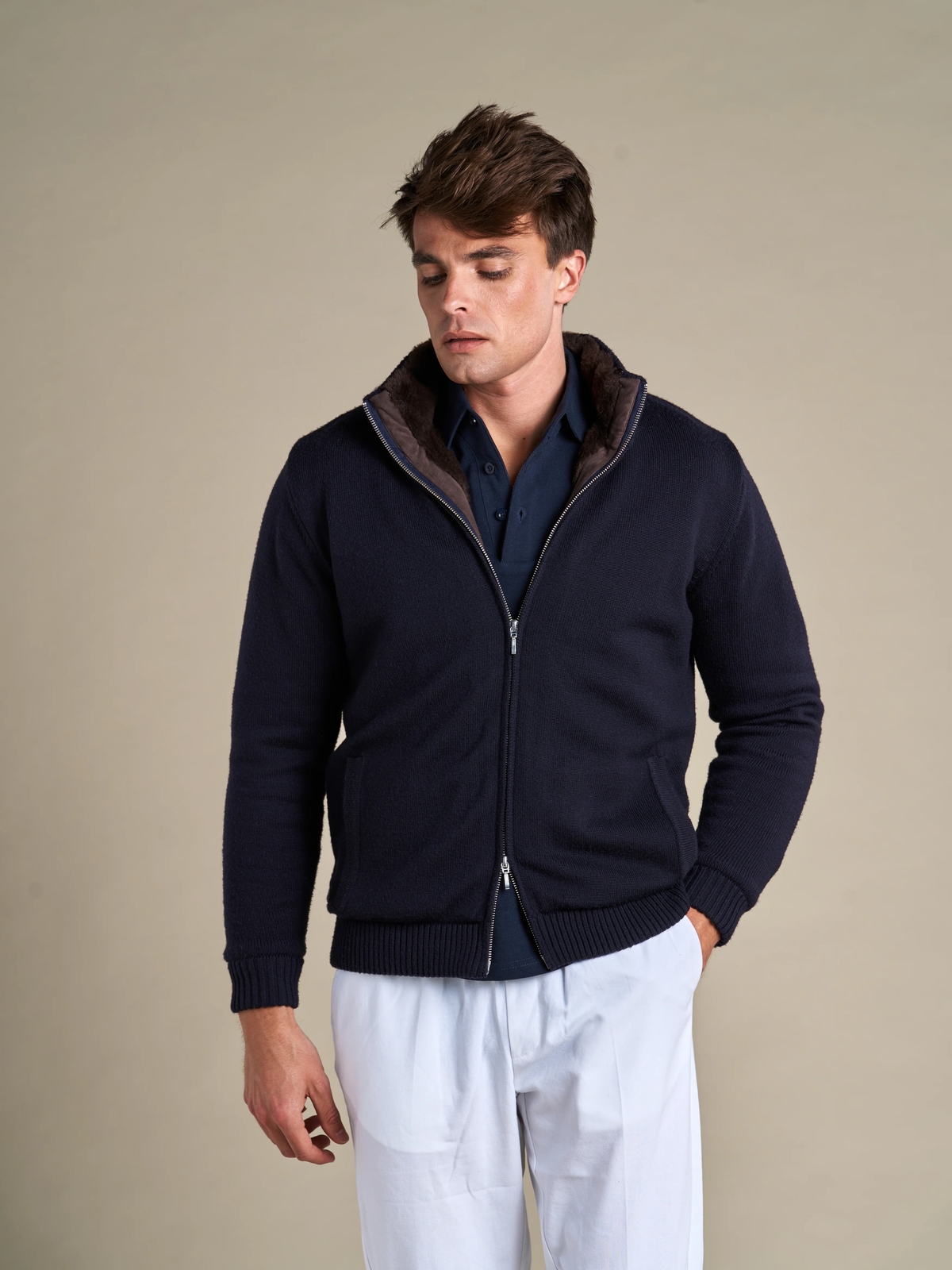 HUGO LAURENT™ | Full Fur Lined Cardigan