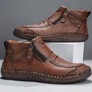 HUGO LAURENT™ | Men's Hand-Stitched Leather Zip Boots