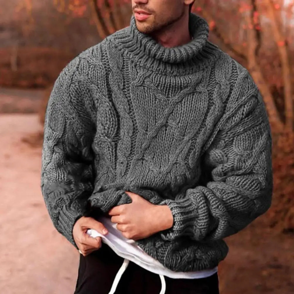 HUGO LAURENT™ | Andreas Thick-Knit Turtleneck Sweater for Winter