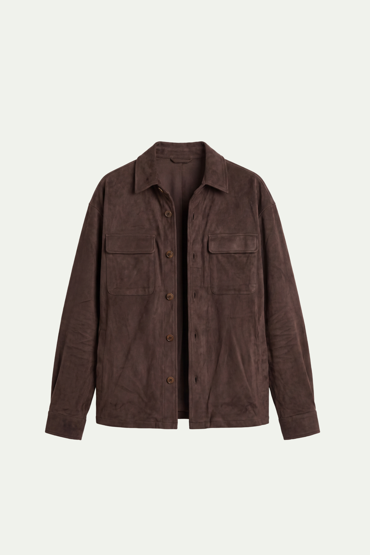 HUGO LAURENT™ | Mirsino Suede Overshirt | Coffee