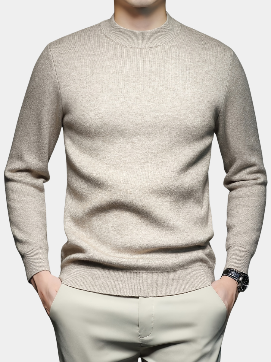 HUGO LAURENT™ | Ribbed High-Neck Sweater for Men