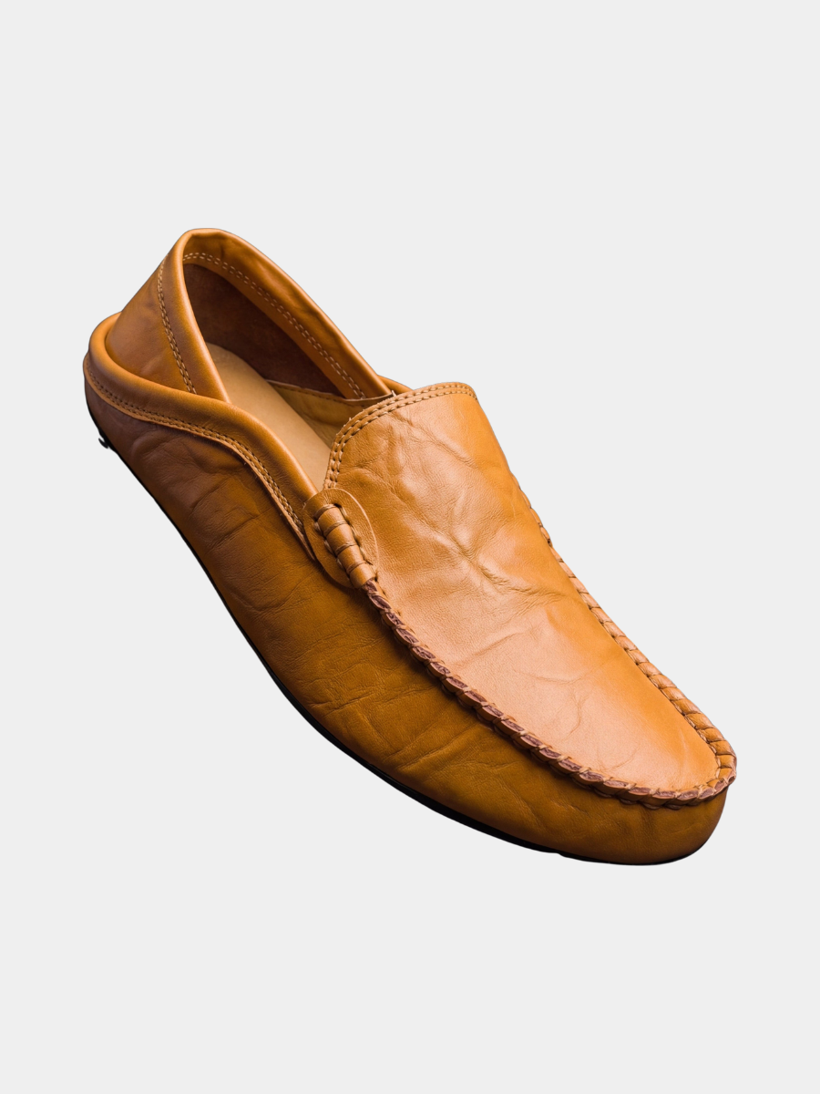 HUGO LAURENT™ | Men's Leather Slip-On Loafers