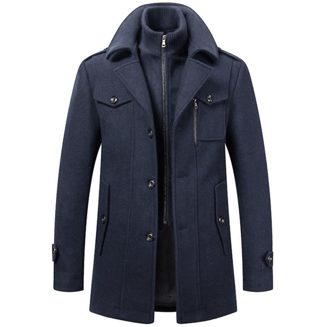 HUGO LAURENT™ | Double Collar Coat