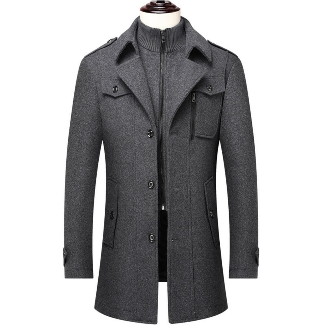 HUGO LAURENT™ | Double Collar Coat