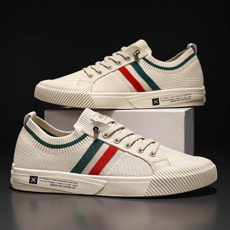 HUGO LAURENT™ | Retro Knit Canvas Trainers