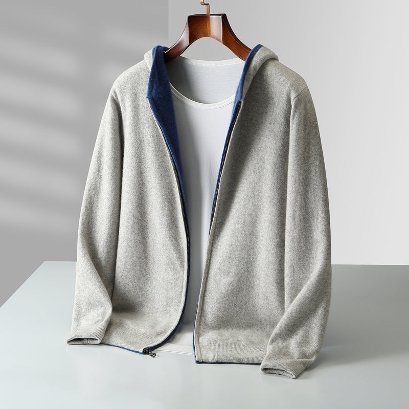 HUGO LAURENT™ | Napoli Reversible Cashmere Hoodie