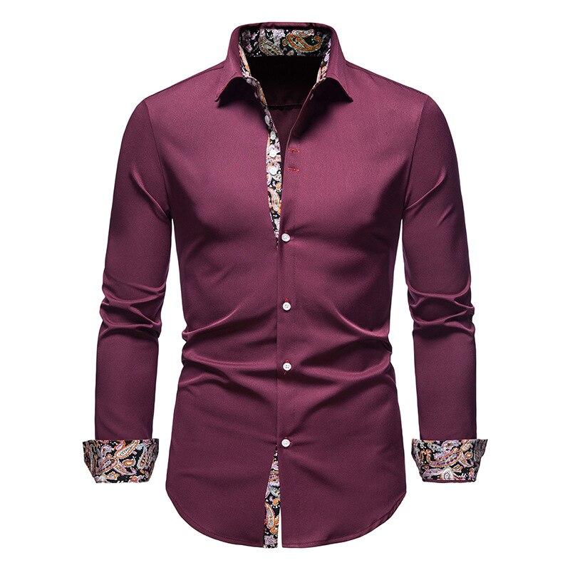HUGO LAURENT™ | Paisley-Trim Shirt