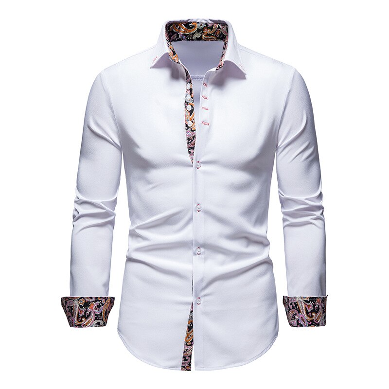 HUGO LAURENT™ | Paisley-Trim Shirt