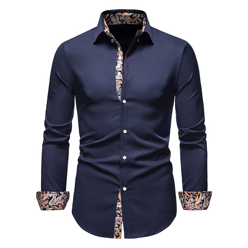 HUGO LAURENT™ | Paisley-Trim Shirt