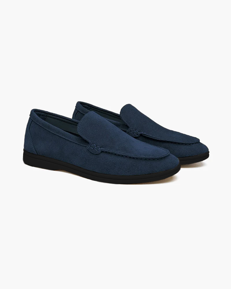 HUGO LAURENT | PREMIUM SUEDE LOAFERS - BLACK SOLES